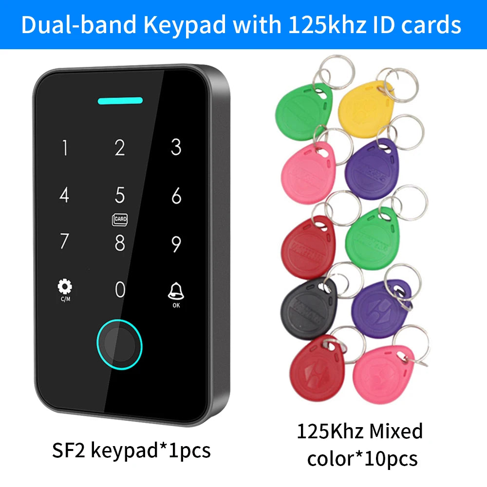 Tuya Outdoor Fingerprint Access Control Keypad