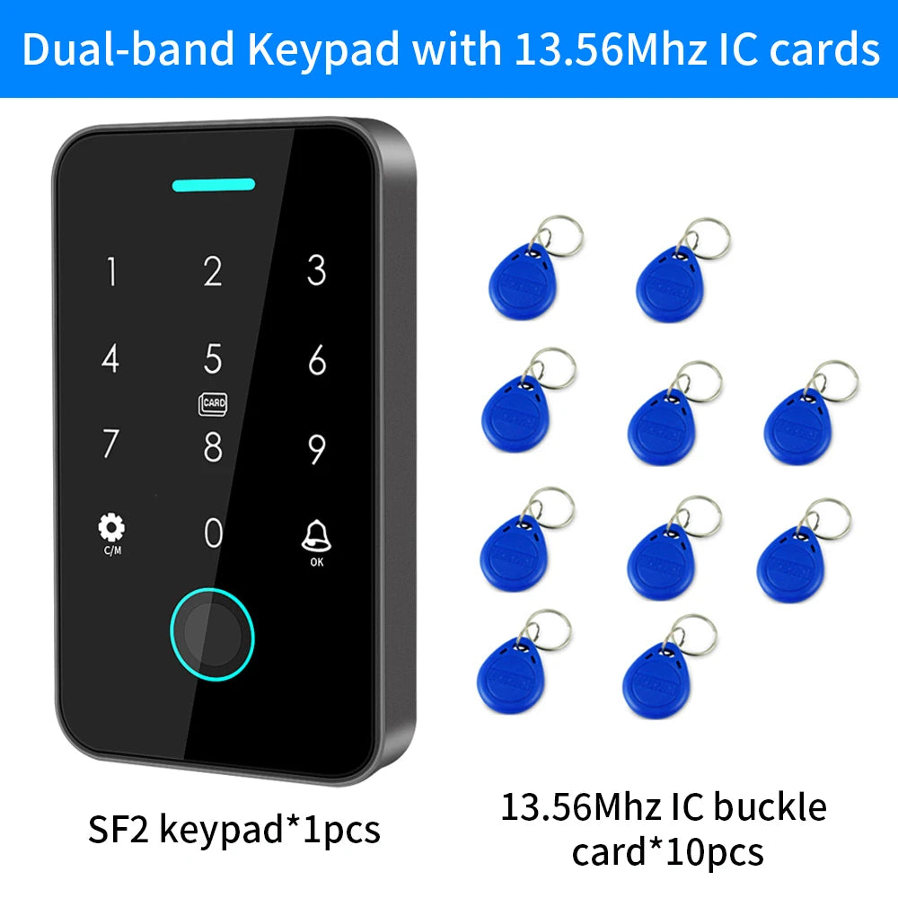 Tuya Outdoor Fingerprint Access Control Keypad