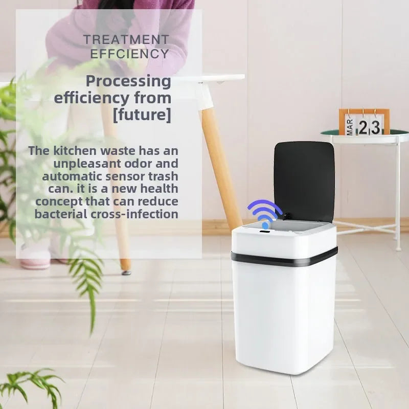 13L Smart Sensor Trash Can – Automatic Touchless