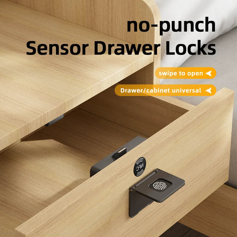 Smart Wood Door Lock Invisible Electronic Lock