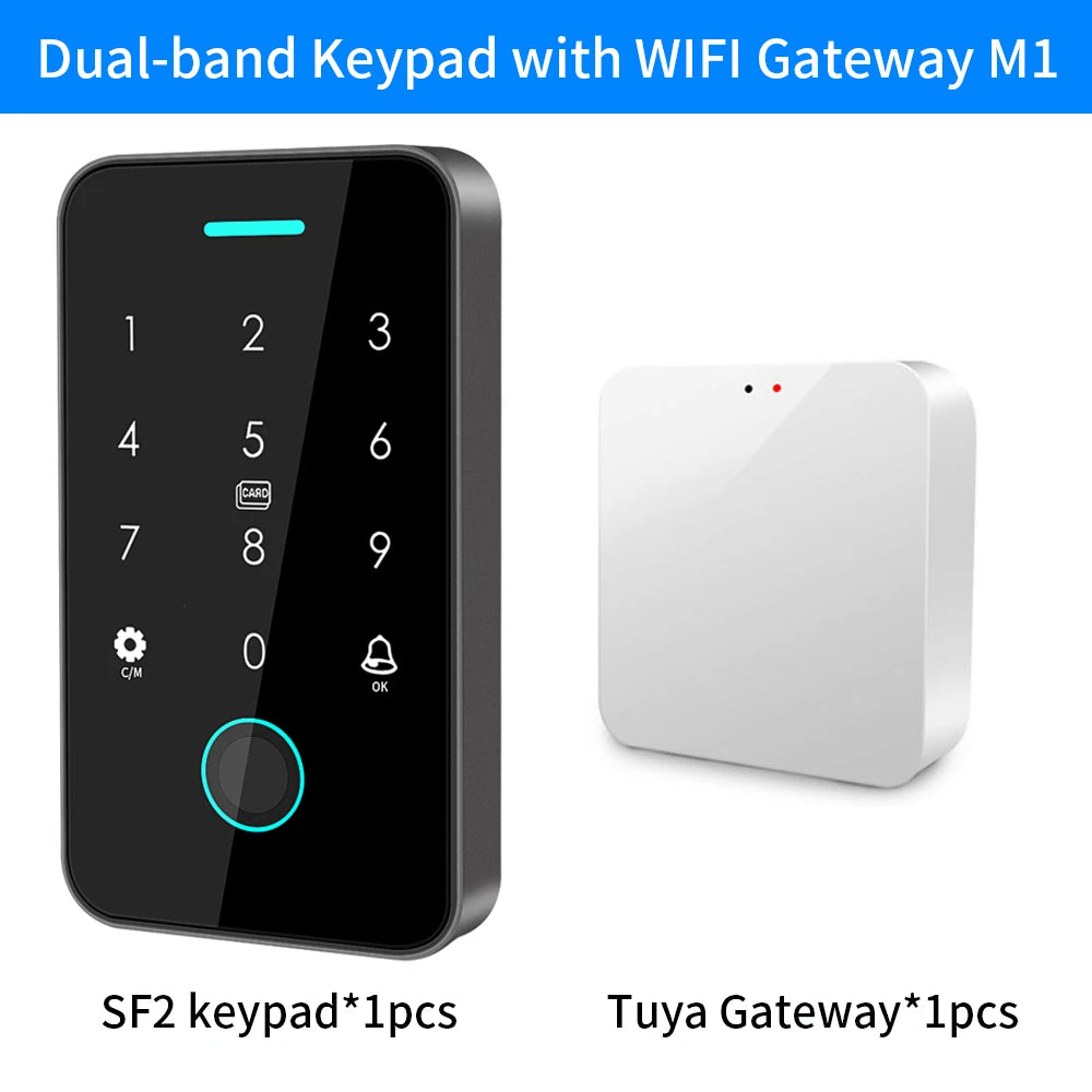 Tuya Outdoor Fingerprint Access Control Keypad