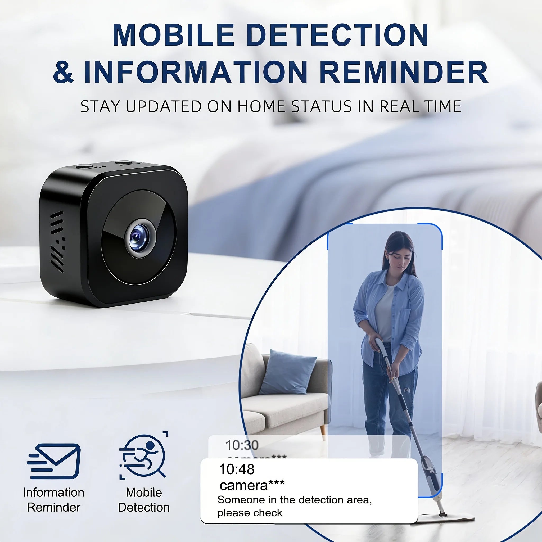 Mini WiFi Security Camera – Indoor Nanny Cam
