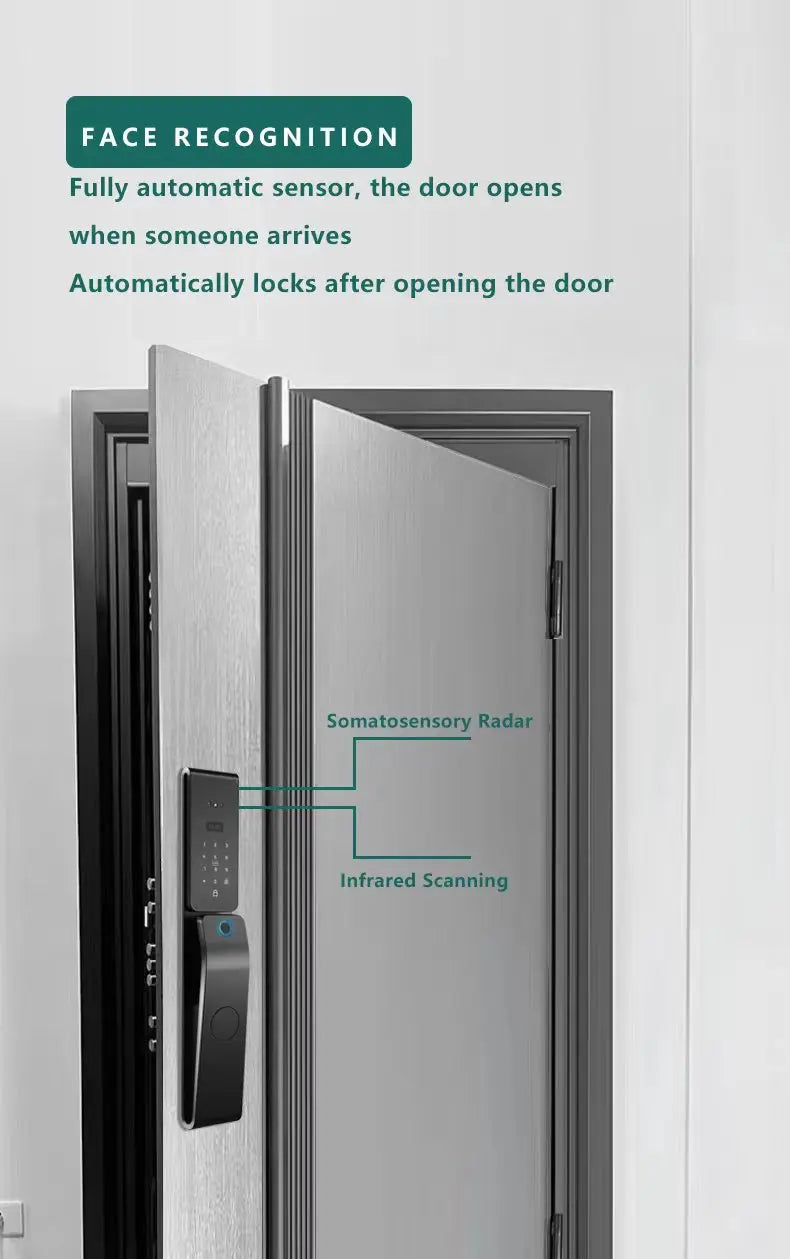 Smart Door Lock Palm Vein 3D Face Recognition