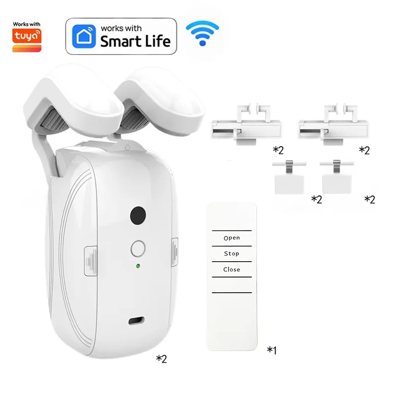Smart Automatic Curtain Opener, Remote Control With App