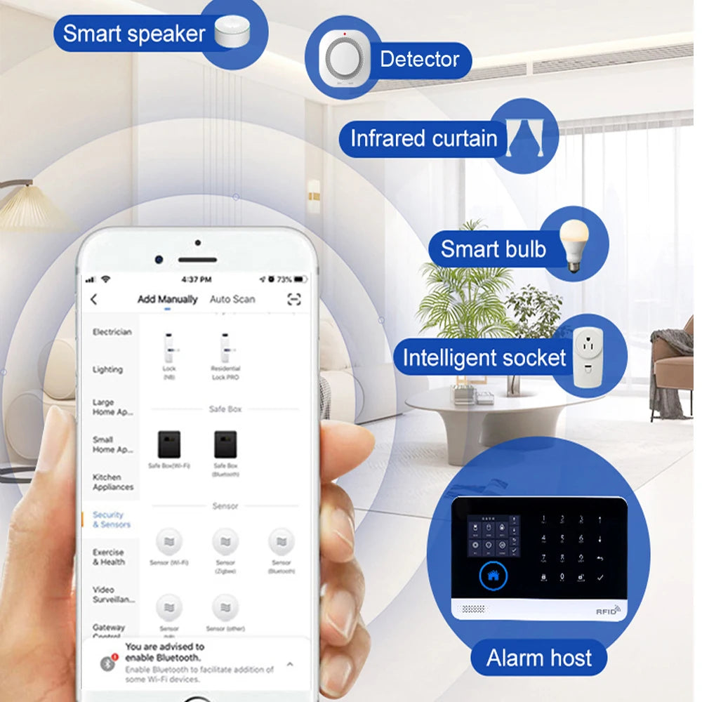 PGST 4G WiFi Smart Home Alarm System – Tuya App