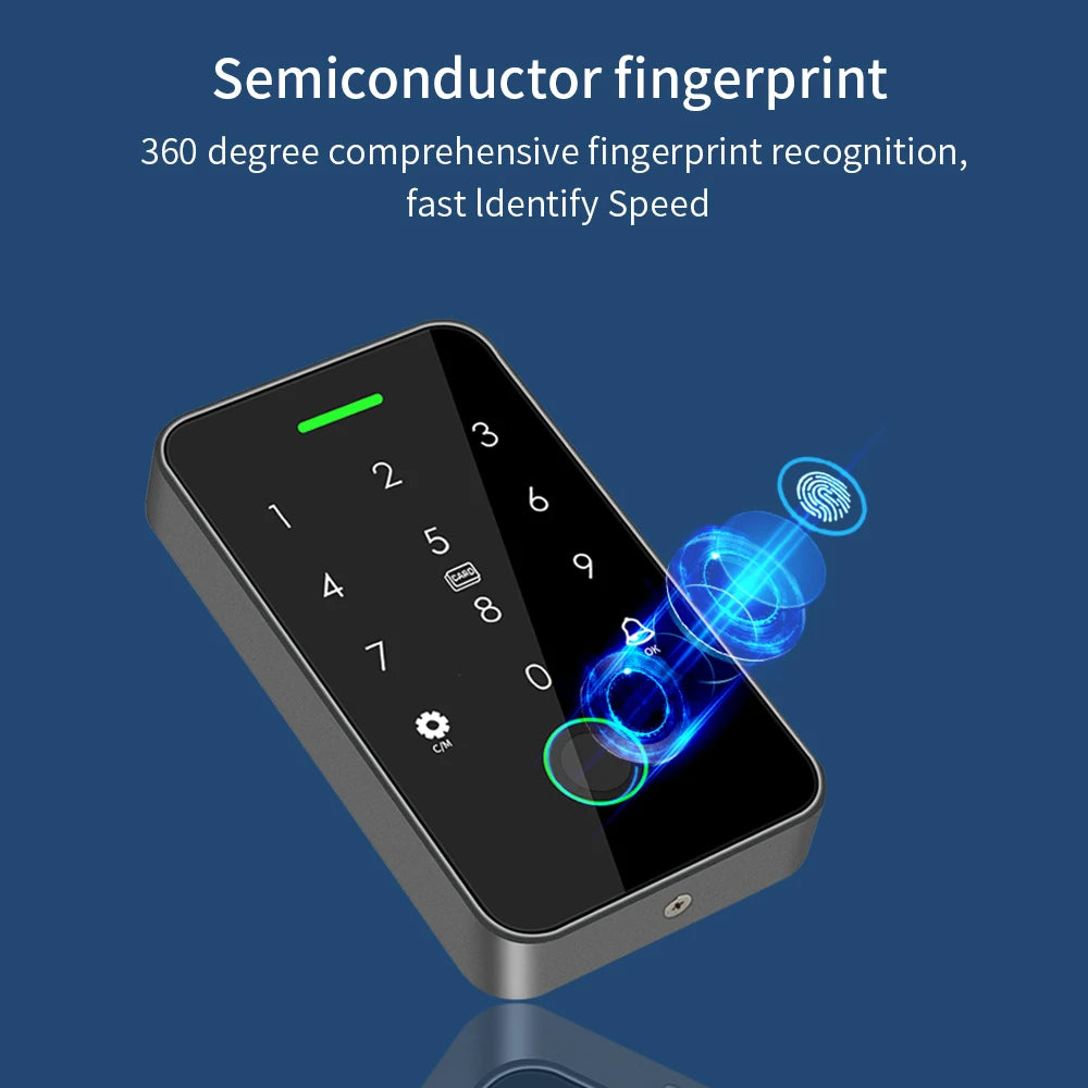 Tuya Outdoor Fingerprint Access Control Keypad
