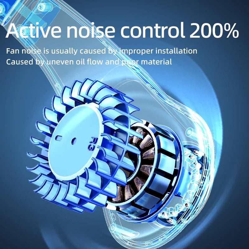 Portable Bladeless Neck Fan – USB Rechargeable