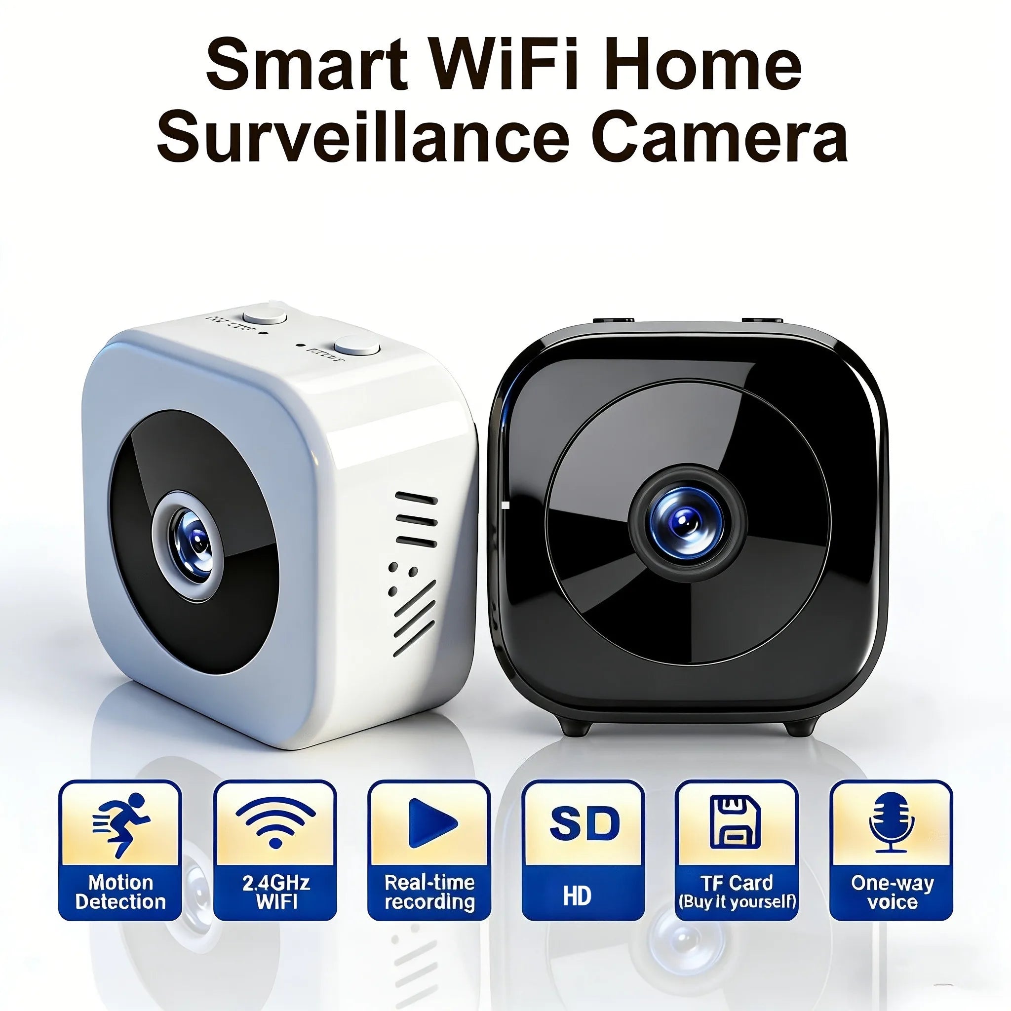 Mini WiFi Security Camera – Indoor Nanny Cam
