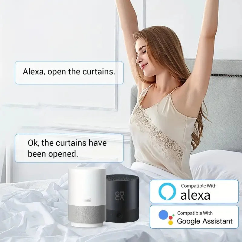 Smart Automatic Curtain Opener, Remote Control With App