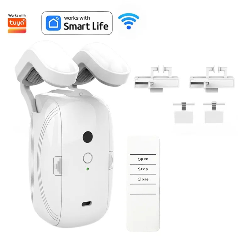 Smart Automatic Curtain Opener, Remote Control With App