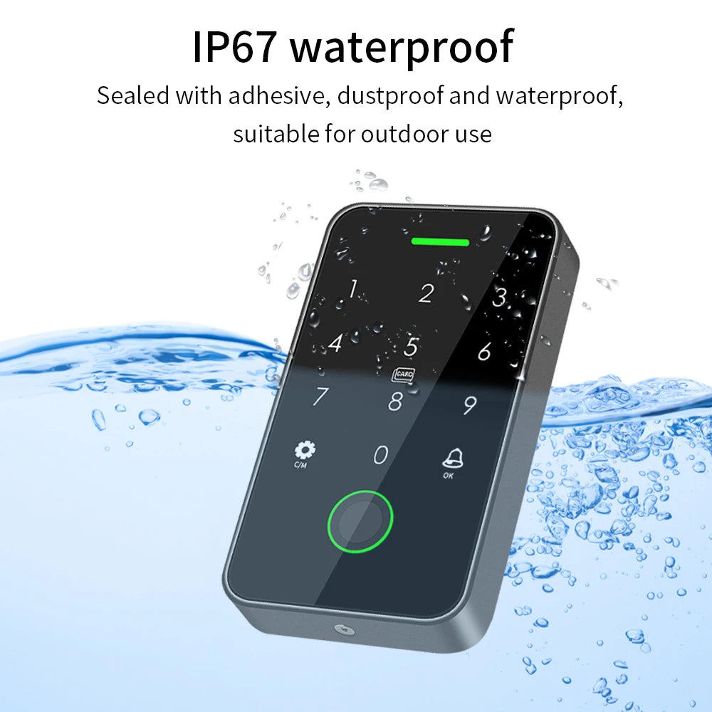 Tuya Outdoor Fingerprint Access Control Keypad