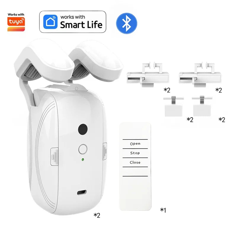 Smart Automatic Curtain Opener, Remote Control With App