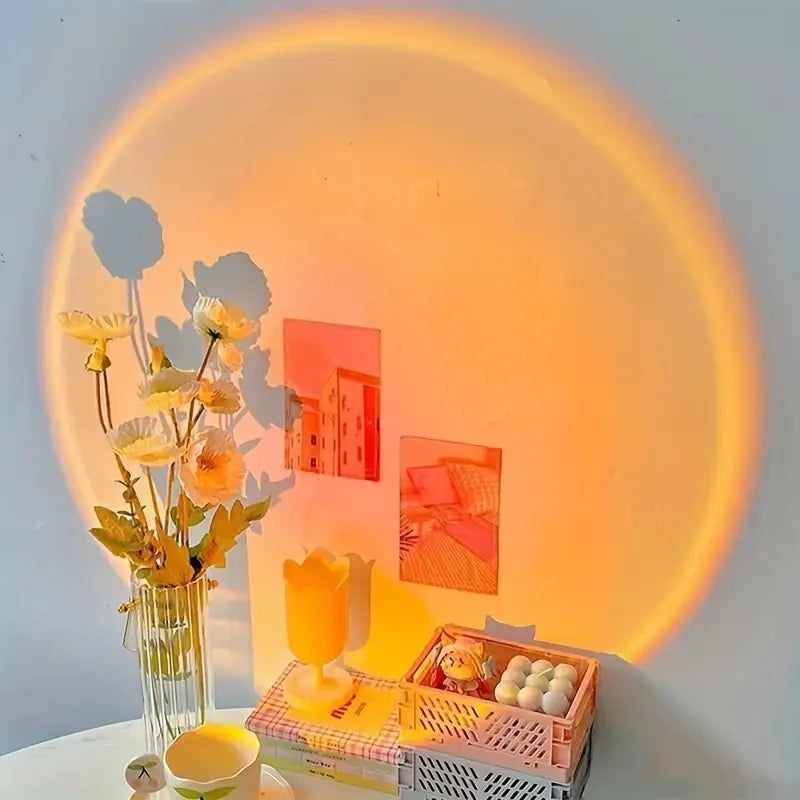 Sunset Projection Lamp – USB Atmosphere Light