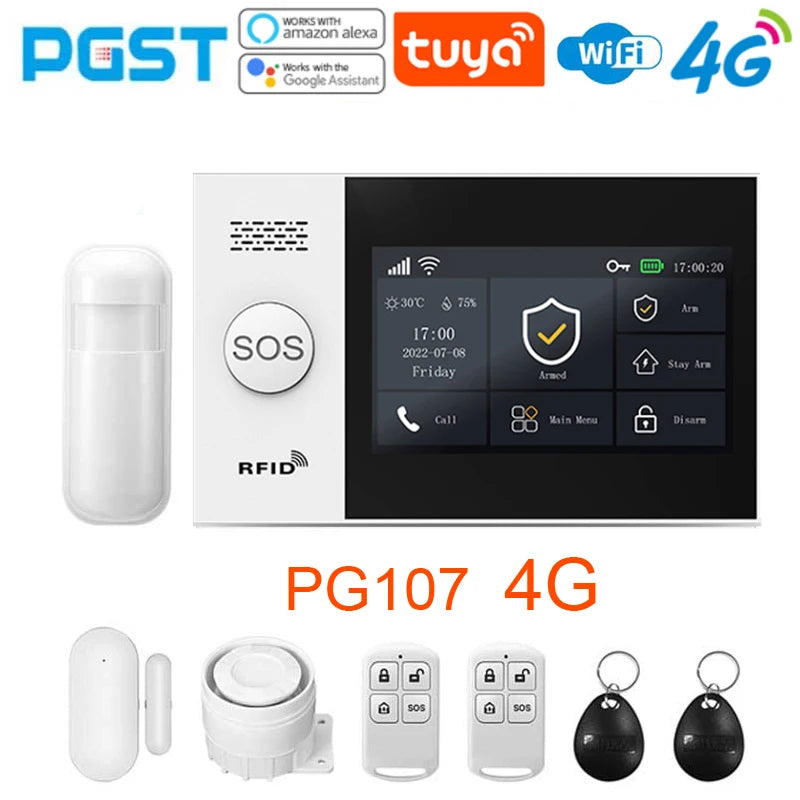 PGST 4G WiFi Smart Home Alarm System – Tuya App