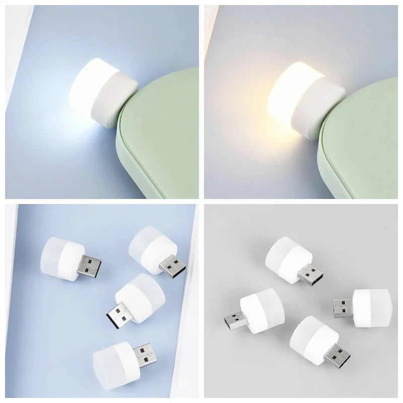 USB Night Light – Warm Glow Bedside Lamp