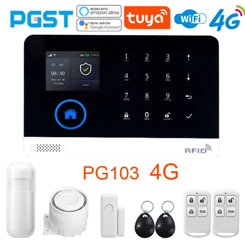PGST 4G WiFi Smart Home Alarm System – Tuya App