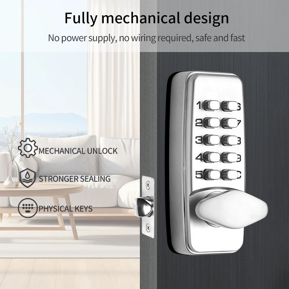 Mechanical Combination Lock Anti Theft 11 Code Lock