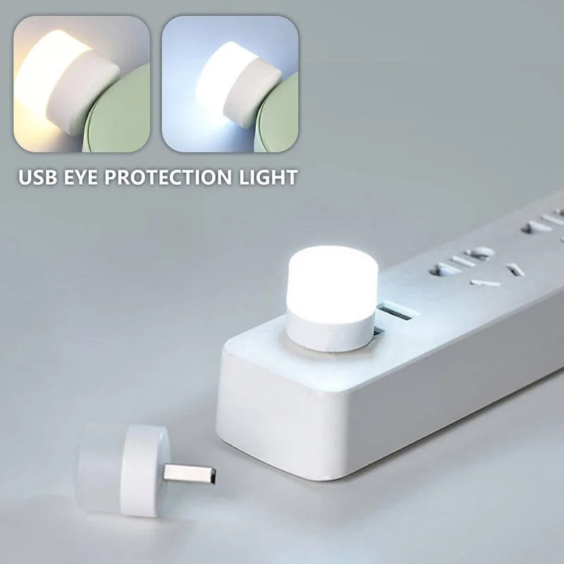 USB Night Light – Warm Glow Bedside Lamp