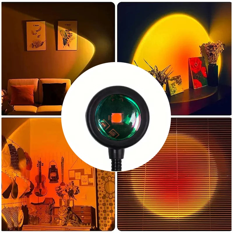 Sunset Projection Lamp – USB Atmosphere Light