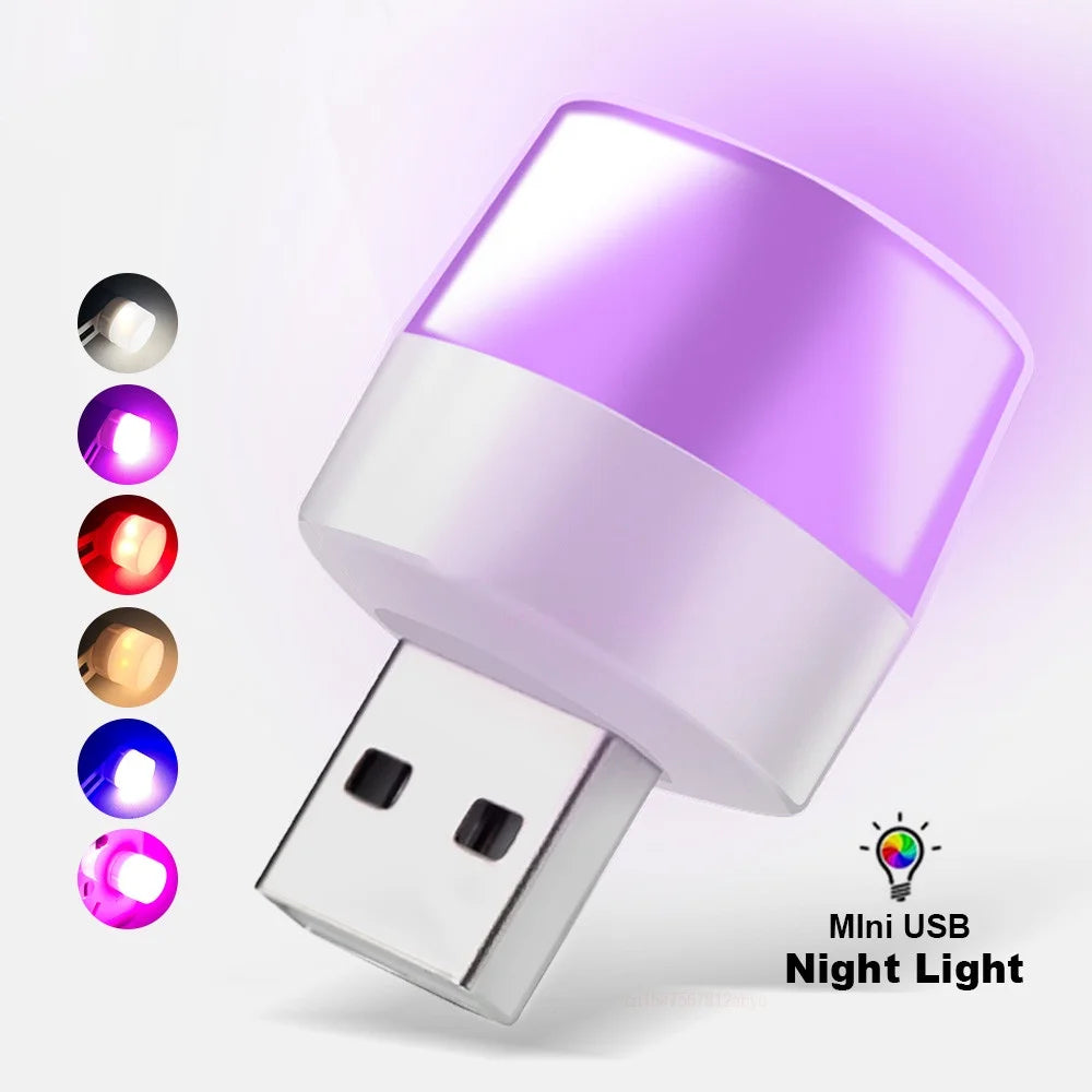 USB Night Light – Warm Glow Bedside Lamp