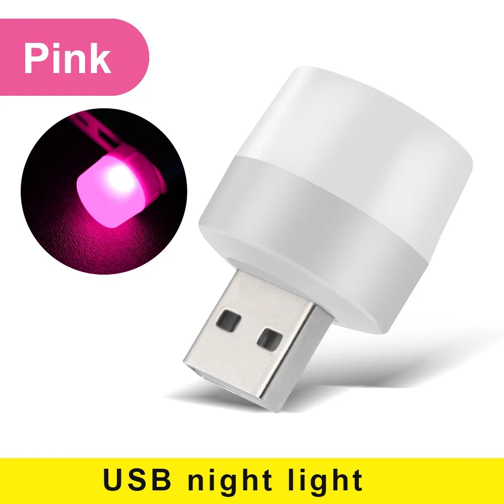USB Night Light – Warm Glow Bedside Lamp