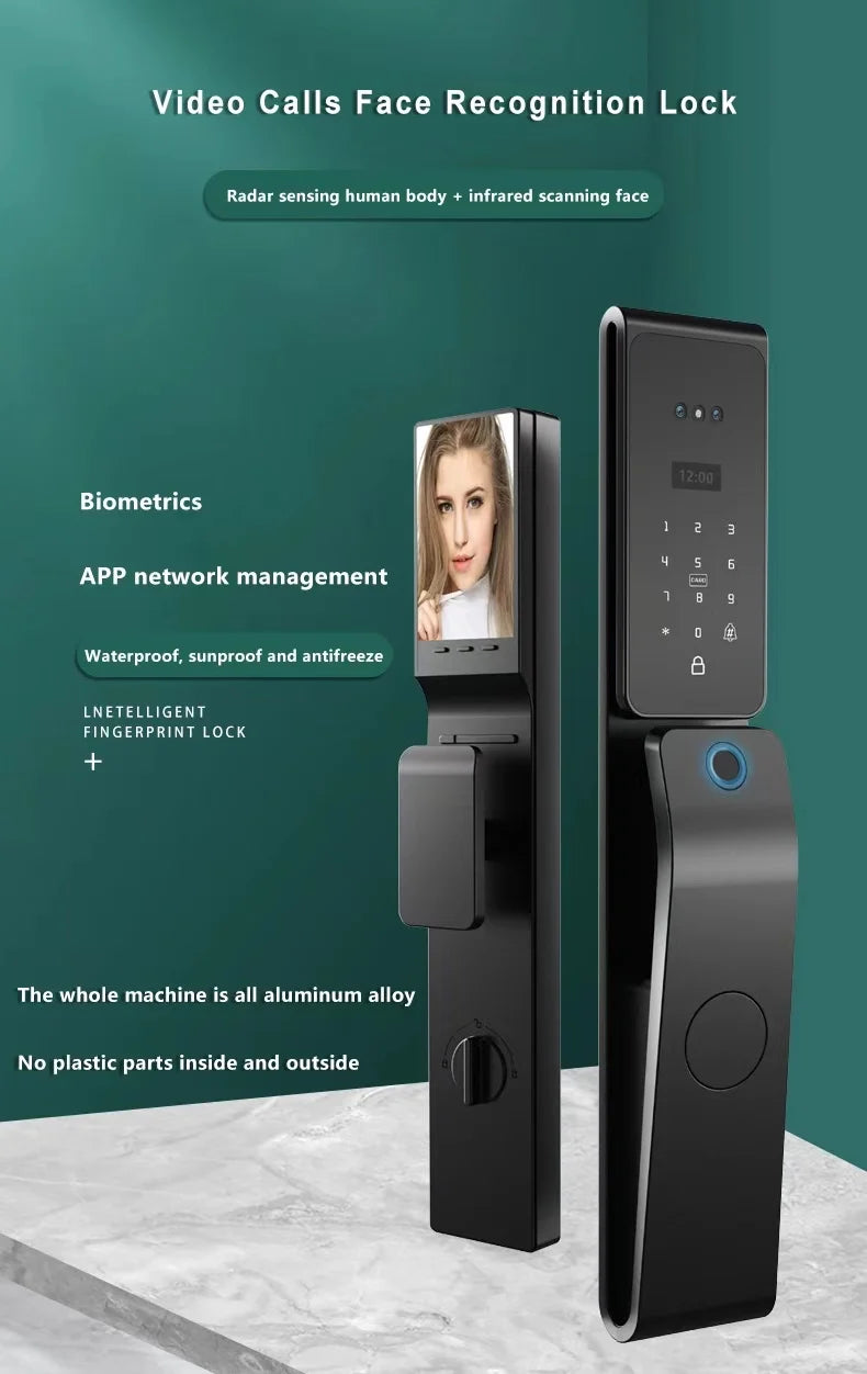 Smart Door Lock Palm Vein 3D Face Recognition