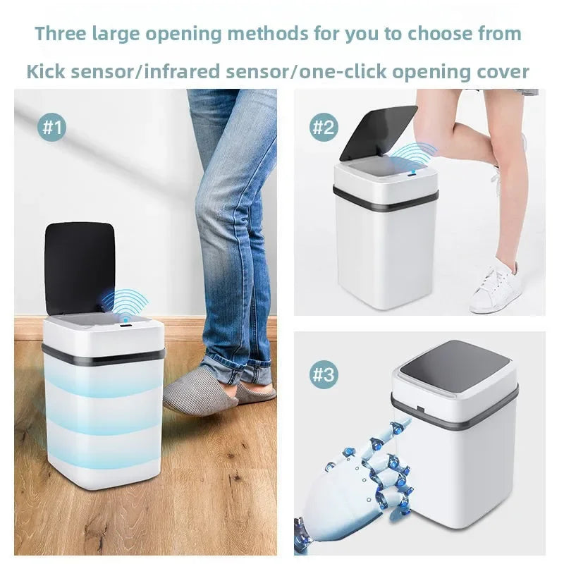 13L Smart Sensor Trash Can – Automatic Touchless