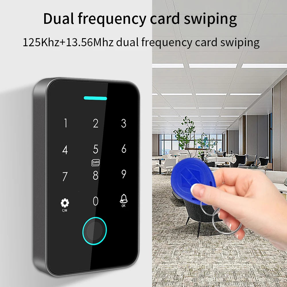 Tuya Outdoor Fingerprint Access Control Keypad